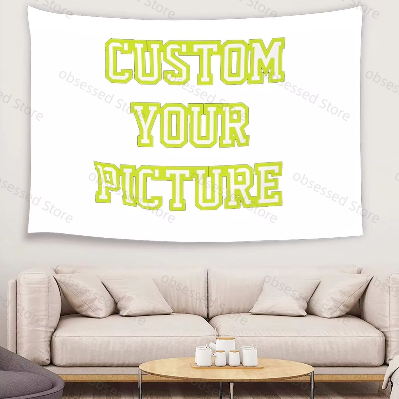 Home Textiles & Furnishings - Resimleriniz için Özel Goblen Baskısı, Oda