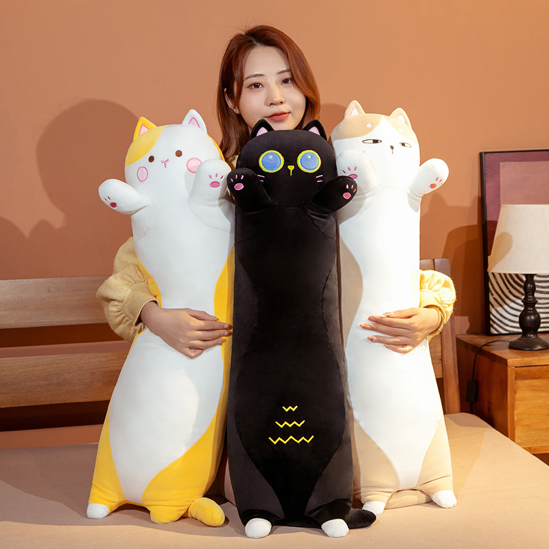 Bolster Pillow Long - 50-130cm Kawaii yumuşak uzun kedi yastık