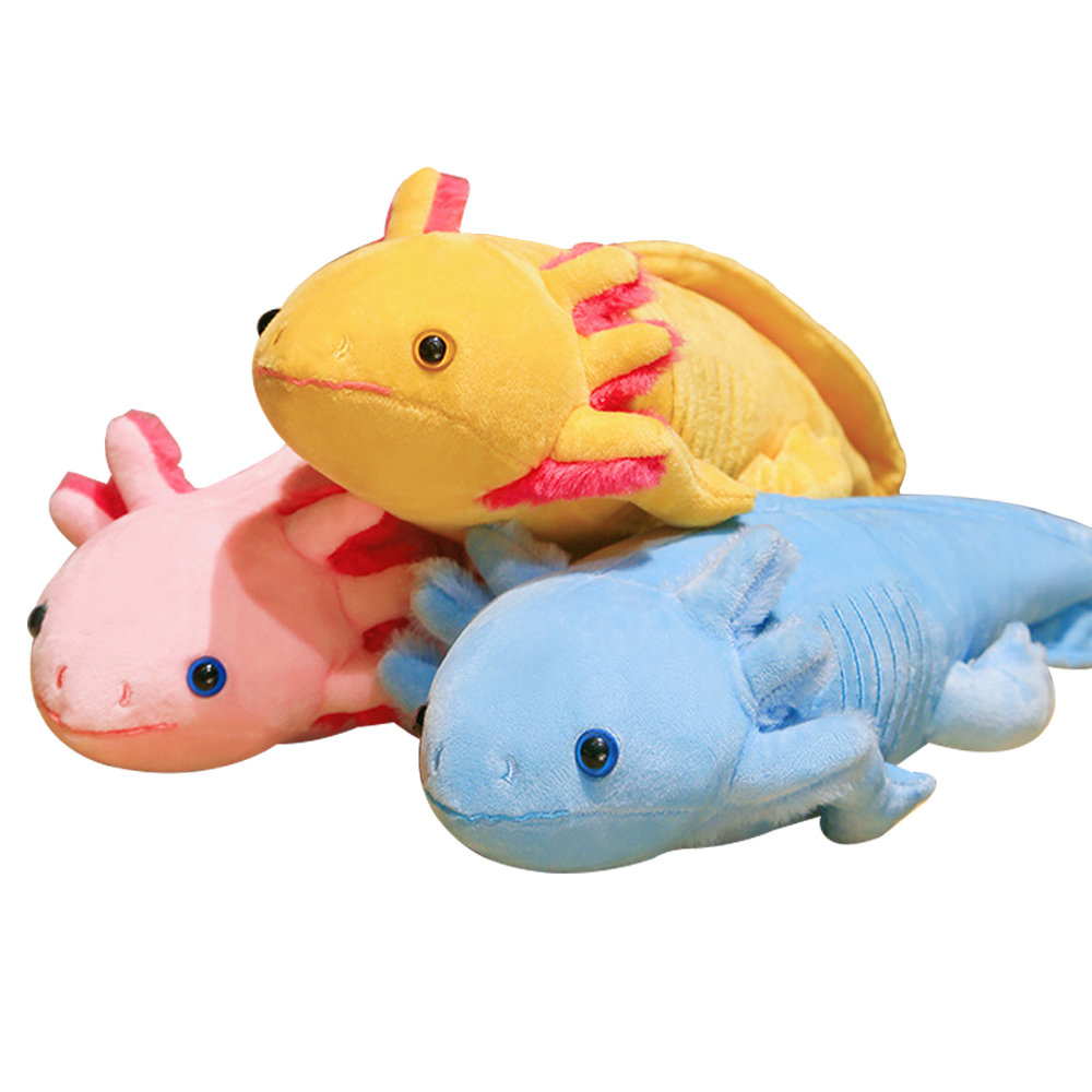 Bolster Pillow Long - 45 cm Kawaii Renkli Newt Peluş