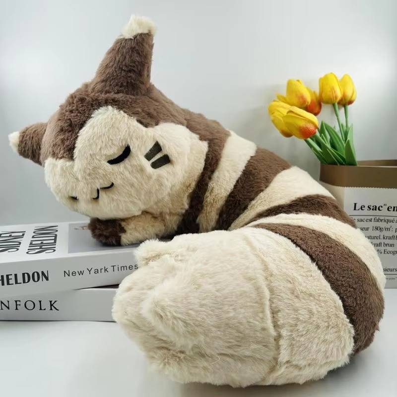 Bolster Pillow Long - 45cm Pokemon Büyük Uyuyan Furret Peluş