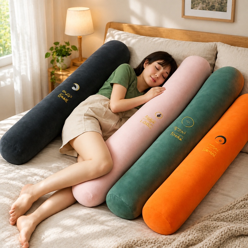 Bolster Pillow Long - Yan Yatış ve Yatakta Okuma İçin
