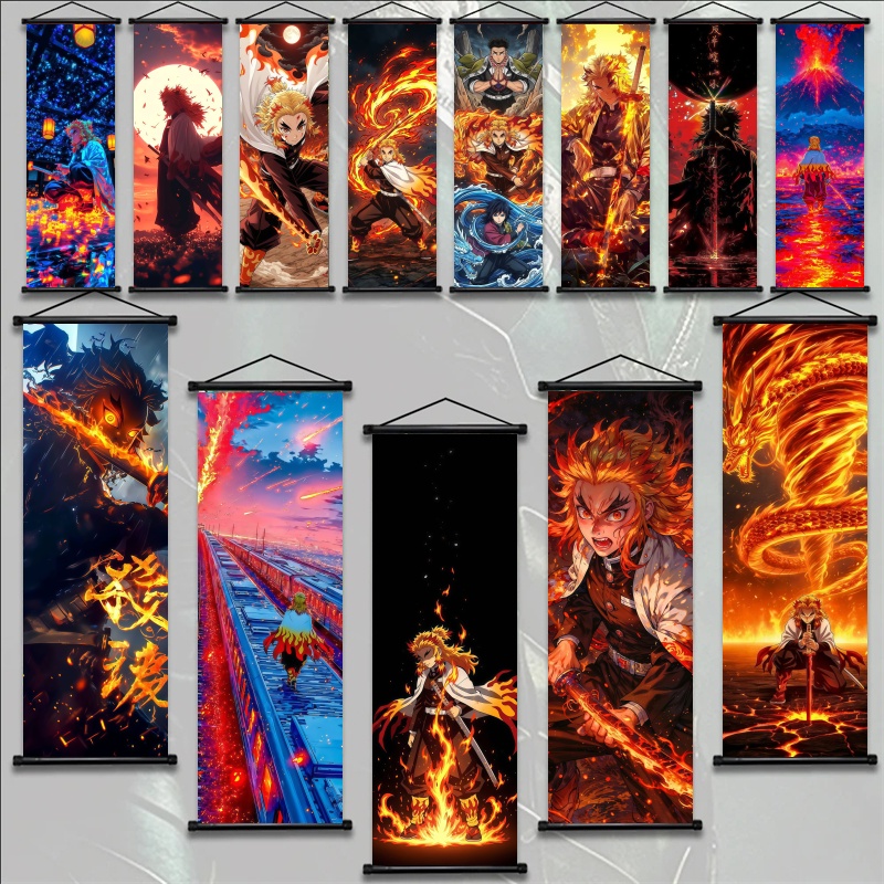 Textiles For Home - Demon Slayer Kyojuro Rengoku HD Baskılı
