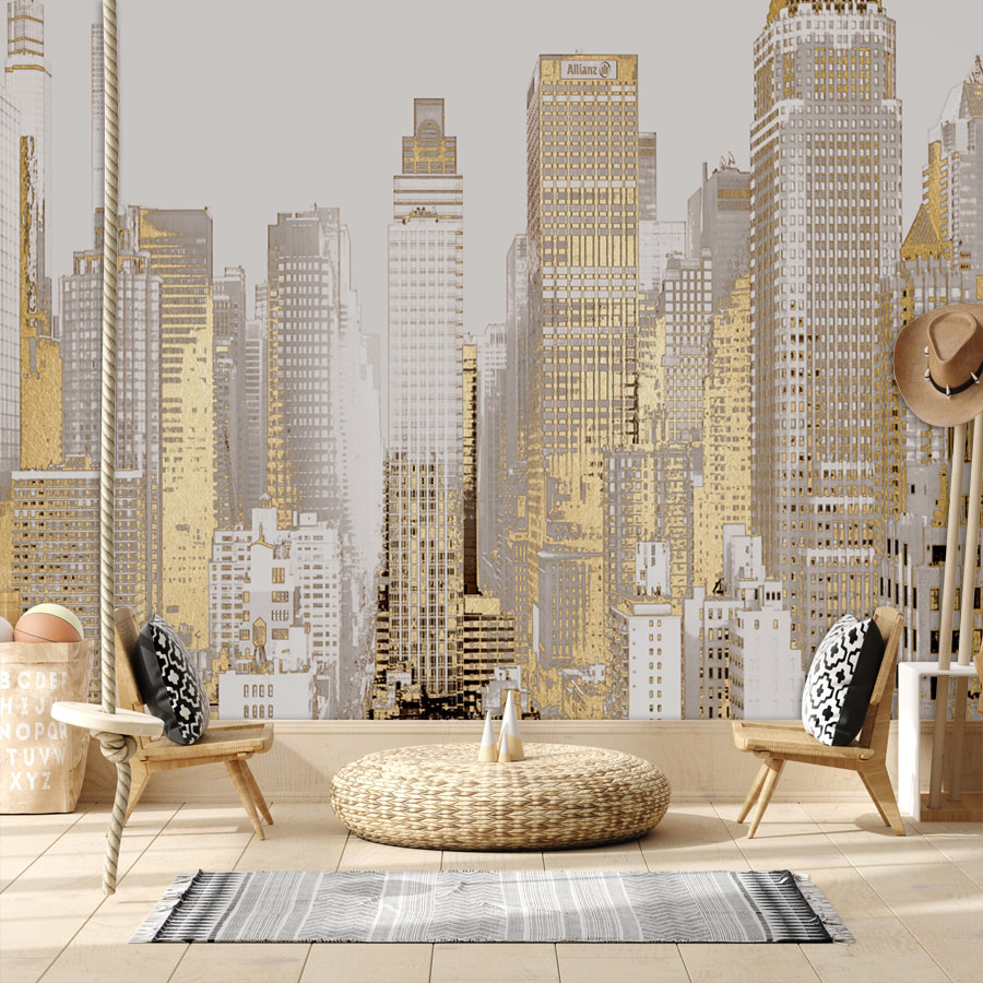 Home Textiles City - Modern Özel Yapım Kendinden Yapışkanlı Duvar
