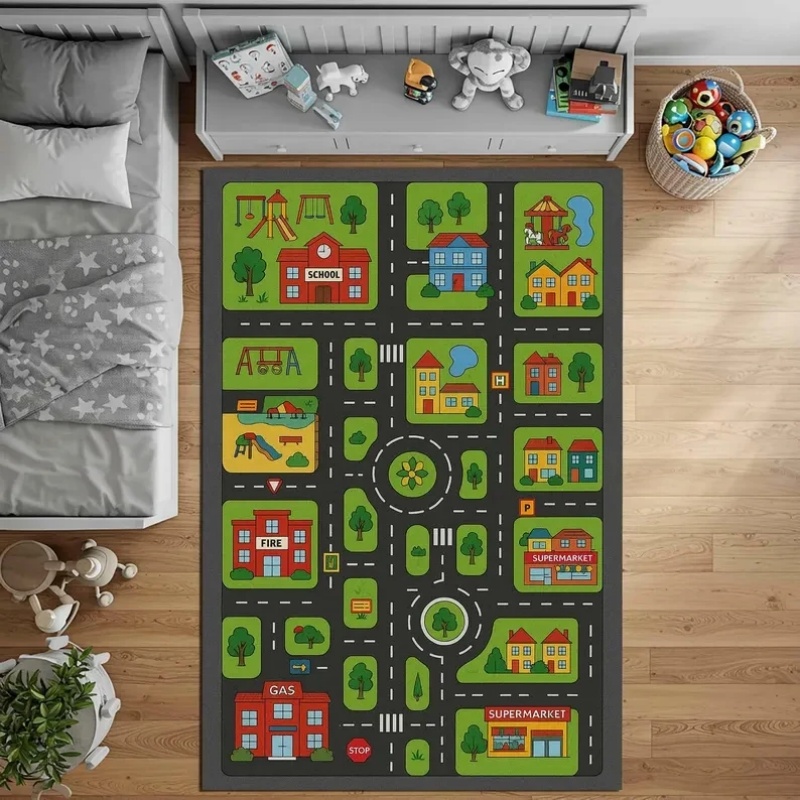 Home Textiles City - Çocuklar için Şehir Yol Haritası Oyun