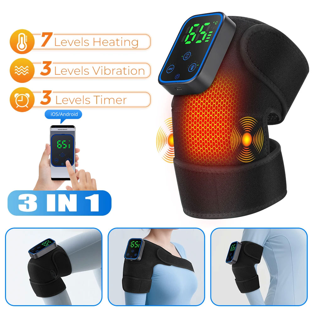 Heated Pad Electric - 3-IN-1 Diz Masajı APP Kontrolü Grafen