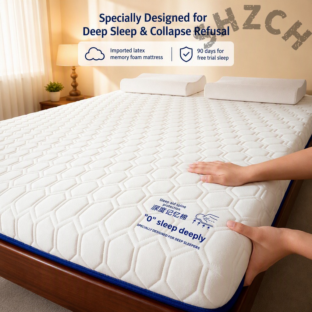 Memory Foam Topper - Tek Kişilik Yatak İçin Lateks Yatak
