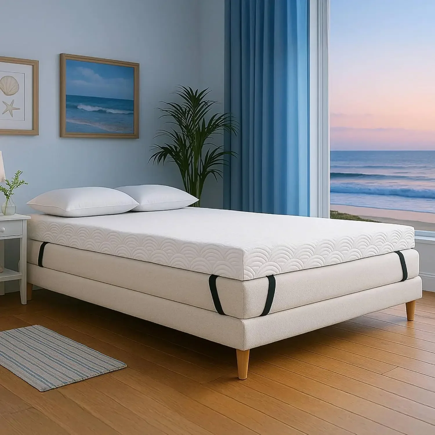 Memory Foam Topper - Aktif Soğutma Özellikli 4 İnç Queen