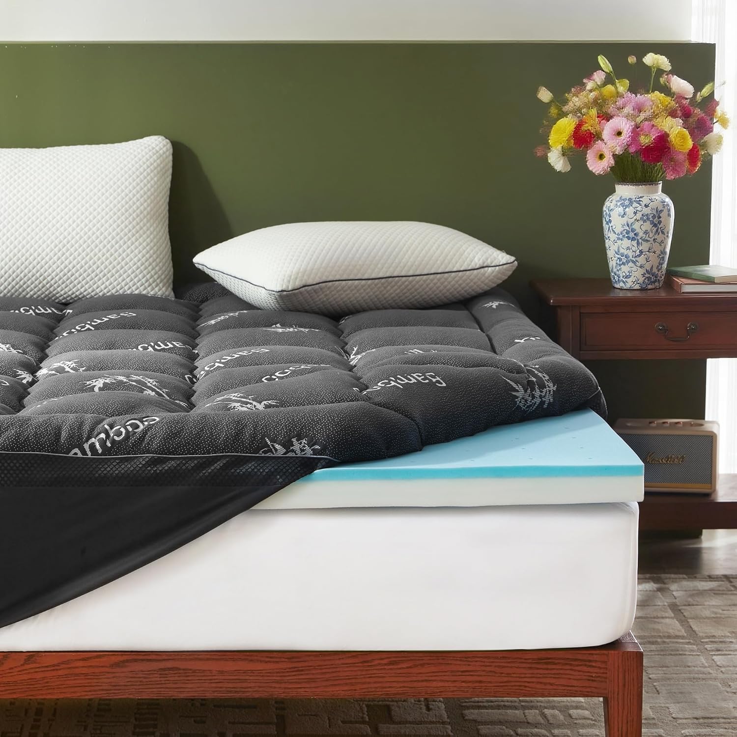 4 inç Çift Katmanlı Hafızalı K - Memory Foam Topper incelemesi ve fiyatı
