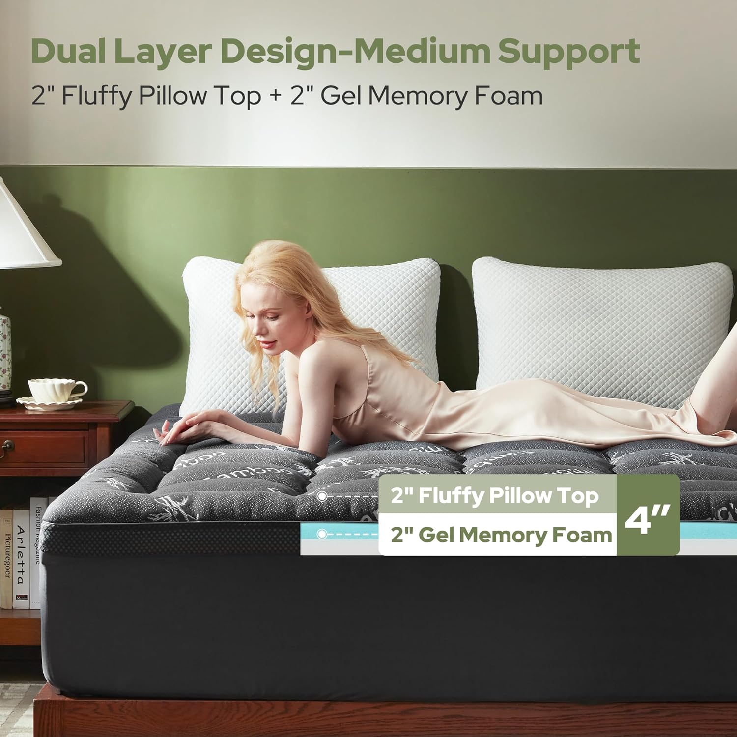 4 inç Çift Katmanlı Hafızalı K - Memory Foam Topper incelemesi ve fiyatı